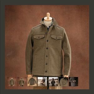 Herne Mens Heavyweight Wool Bison Jacket